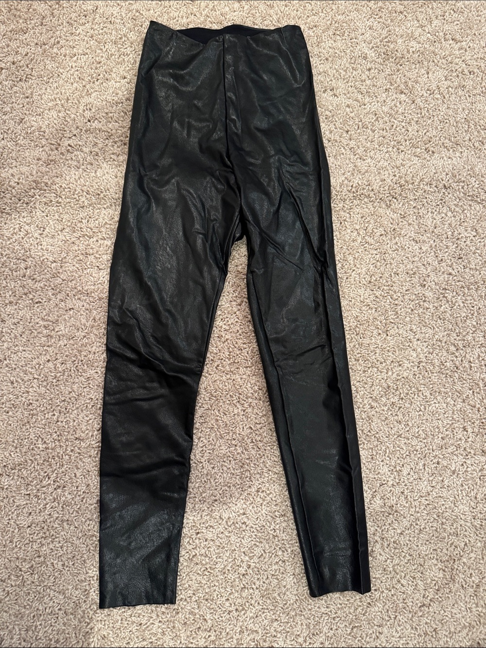 Commando Faux Leather Black Leggings